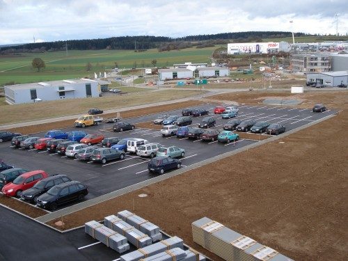 Planung und Vermessung Parkplatzneubau